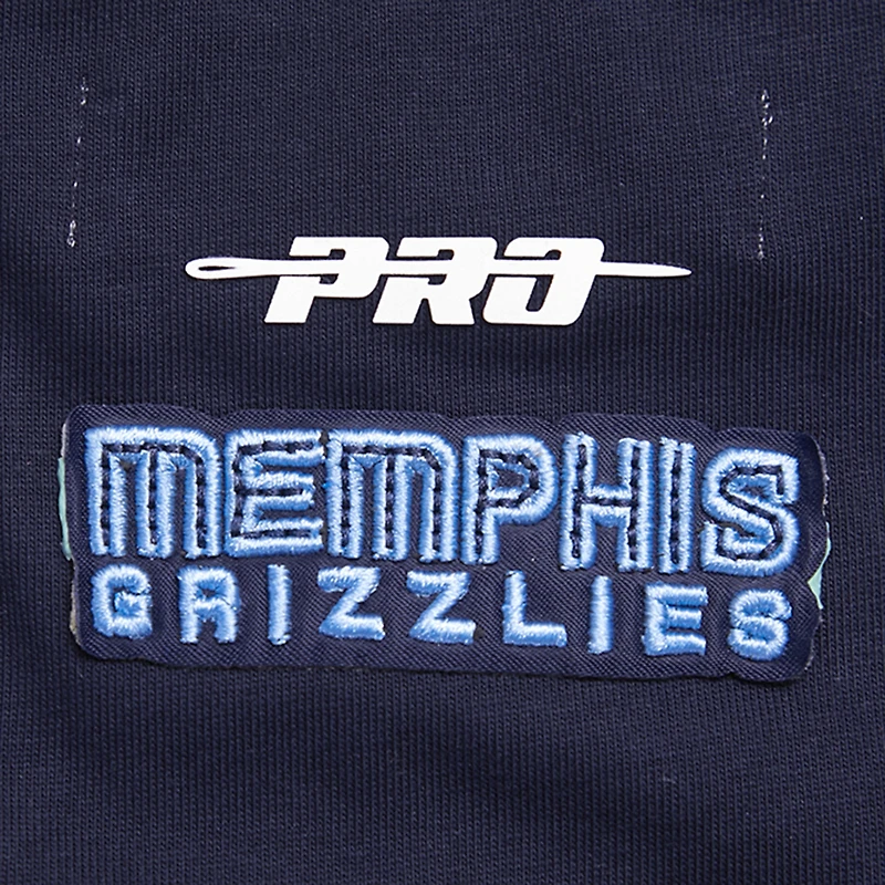 Women's Pro Standard Navy Memphis Grizzlies Script Boyfriend T-Shirt