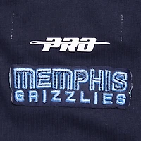 Women's Pro Standard Navy Memphis Grizzlies Script Boyfriend T-Shirt