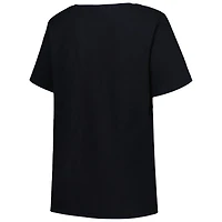 Women's Profile Black Memphis Grizzlies Plus Arch Over Logo V-Neck T-Shirt