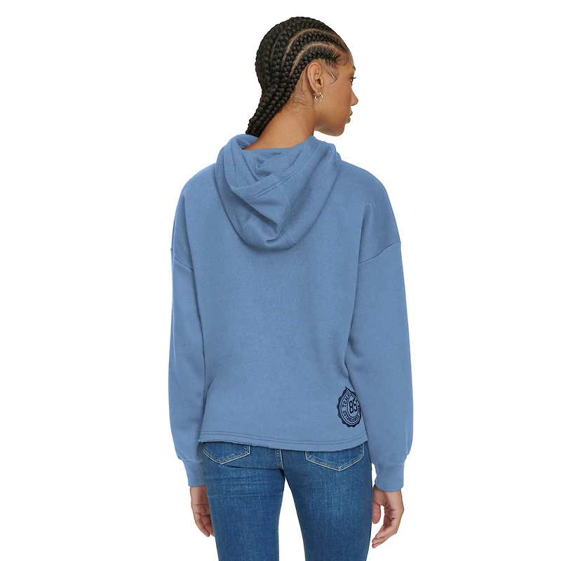 Sweat à capuche court bleu clair Tommy Jeans Memphis Grizzlies Stella pour femme