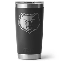YETI Black Memphis Grizzlies 20oz. Rambler Tumbler with Magslider Lid