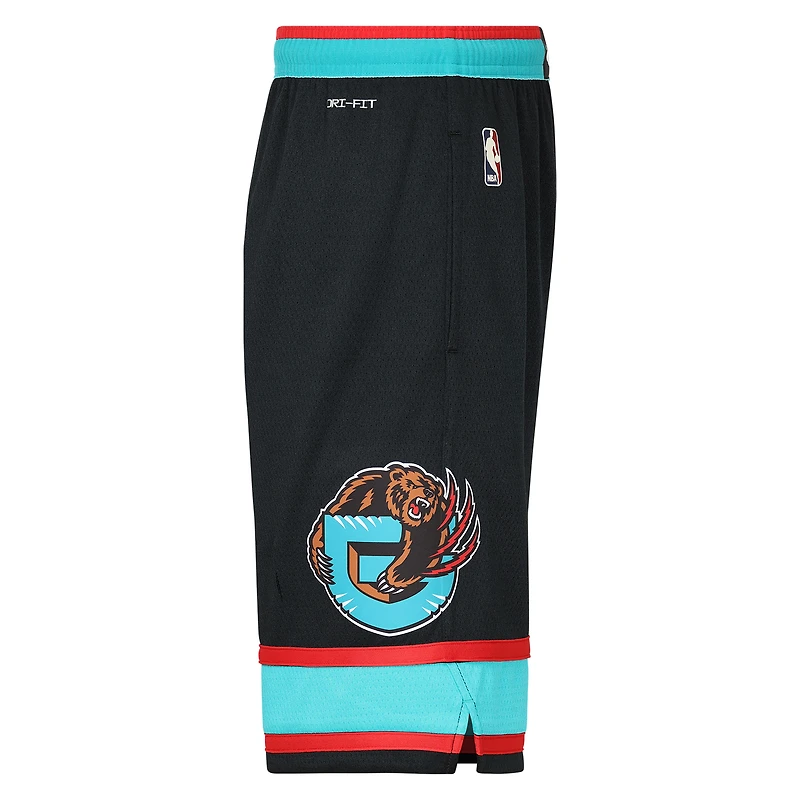 Youth Nike  Black Memphis Grizzlies Hardwood Classics Dri-FIT Swingman Shorts