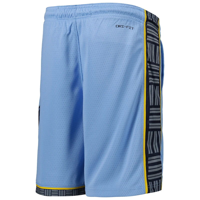 Short Swingman Jordan Brand bleu Memphis Grizzlies Authentic Statement Edition pour jeunes