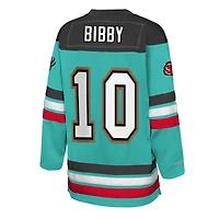 Youth Mitchell & Ness Mike Bibby Turquoise Memphis Grizzlies Maxxed Out 2.0 Fashion Hockey Jersey