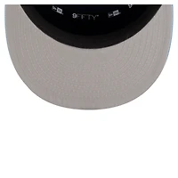 Youth New Era  White/Light Blue Memphis Grizzlies 2025 NBA Tip Off Split Panel 9FIFTY Snapback Hat