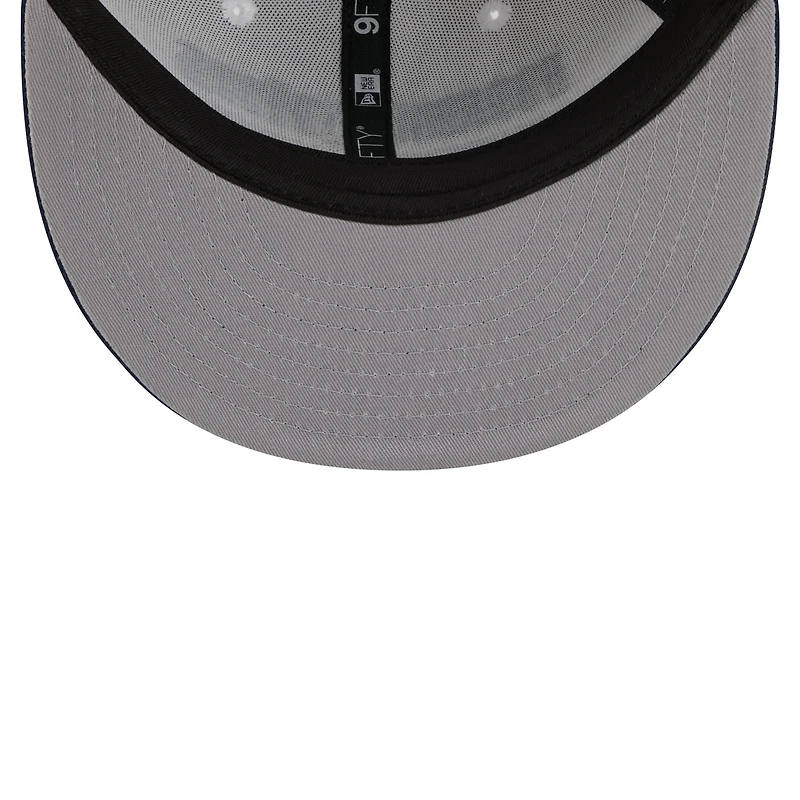 Youth New Era White/Navy Memphis Grizzlies 2025/26 City Edition 9FIFTY Snapback Hat