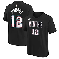 Youth Nike Ja Morant Black Memphis Grizzlies Name & Number T-Shirt - Classic Edition