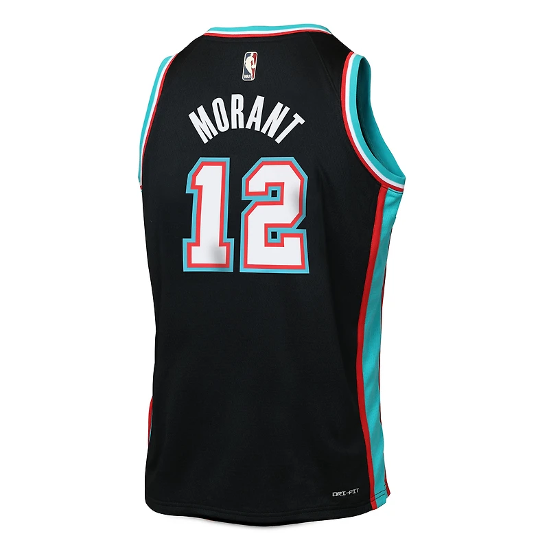 Youth Nike Ja Morant Black Memphis Grizzlies Swingman Jersey - Classic Edition