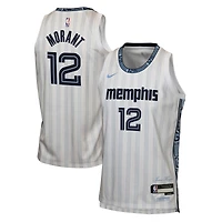 Youth Nike Ja Morant White Memphis Grizzlies 2025/26 City Edition Swingman Jersey