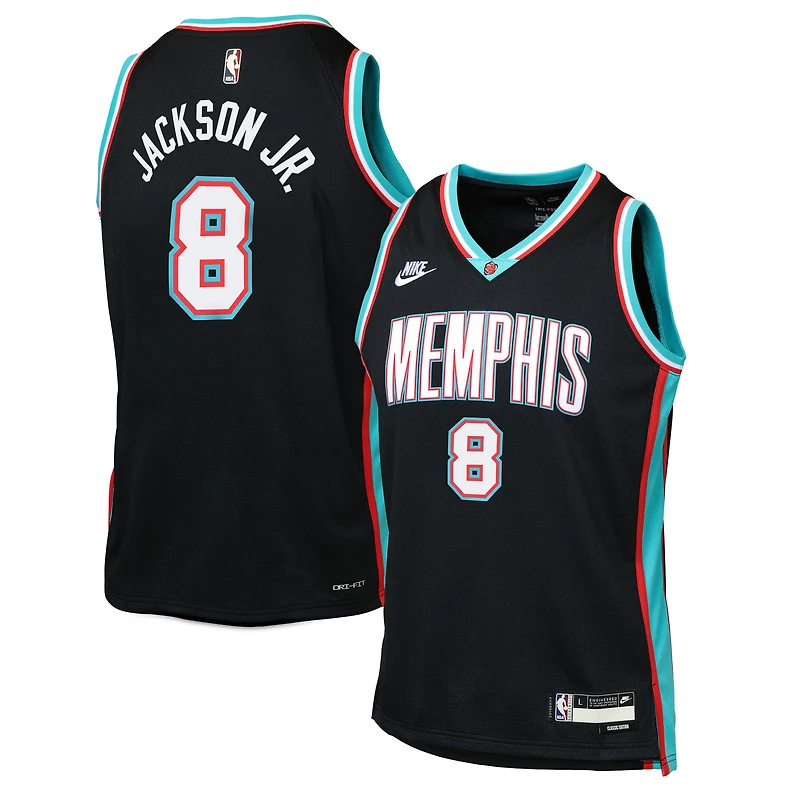 Maillot Nike Swingman Jaren Jackson Jr. noir des Memphis Grizzlies pour jeune - Édition classique