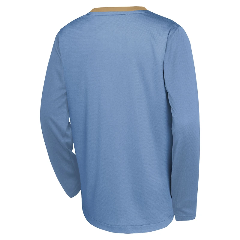 T-shirt de tir à manches longues Nike bleu clair Memphis Grizzlies 2024/25 City Edition pour jeunes