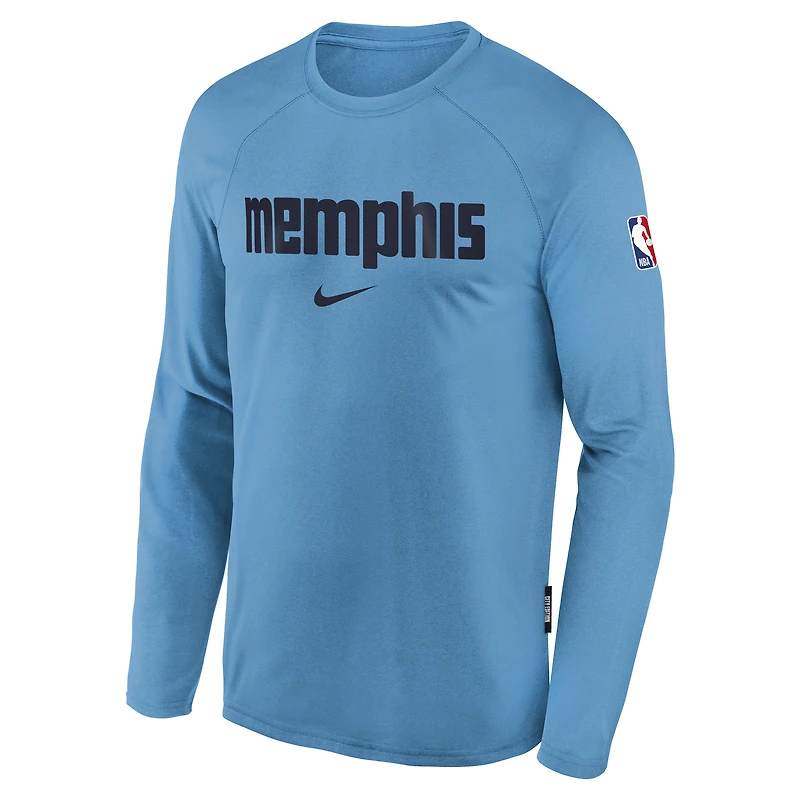 Haut de match Nike City Edition Dri-Fit Memphis Grizzlies NBA Youth HO25 OST bleu clair pour garçon