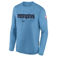Haut de match Nike City Edition Dri-Fit Memphis Grizzlies NBA Youth HO25 OST bleu clair pour garçon