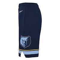 Short Nike bleu marine Memphis Grizzlies Icon Edition en maille Performance Swingman