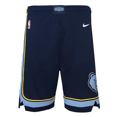 Youth Nike Navy Memphis Grizzlies Icon Edition Mesh Performance Swingman Shorts