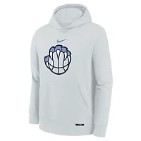 Youth Nike Silver Memphis Grizzlies 2025/26 City Edition Club Fleece Pullover Hoodie