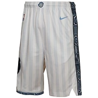Youth Nike White Memphis Grizzlies 2025/26 City Edition Swingman Performance Shorts