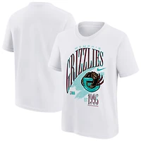 Youth Nike  White Memphis Grizzlies Hardwood Classics Champs Max90 T-Shirt