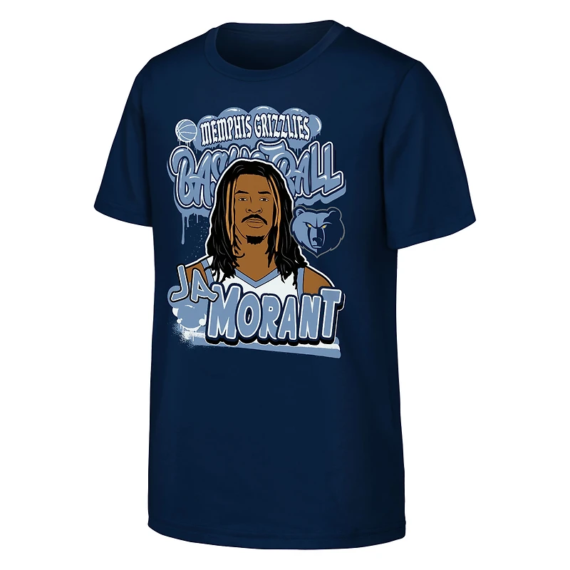 Youth Outerstuff Ja Morant Navy Memphis Grizzlies Baller T-Shirt