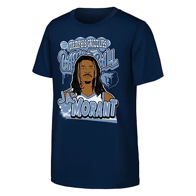 Youth Outerstuff Ja Morant Navy Memphis Grizzlies Baller T-Shirt