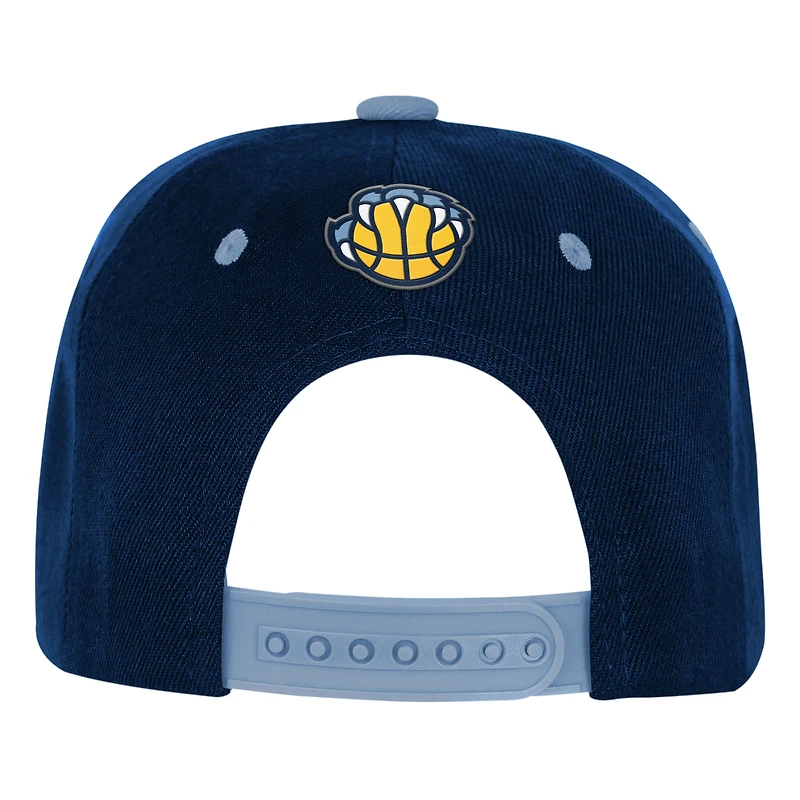 Youth Outerstuff  Navy/Light Blue Memphis Grizzlies Two-Tone Snapback Hat