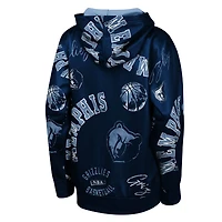 Sweat à capuche bleu marine Youth Outerstuff des Memphis Grizzlies, motif « Violation en mouvement »