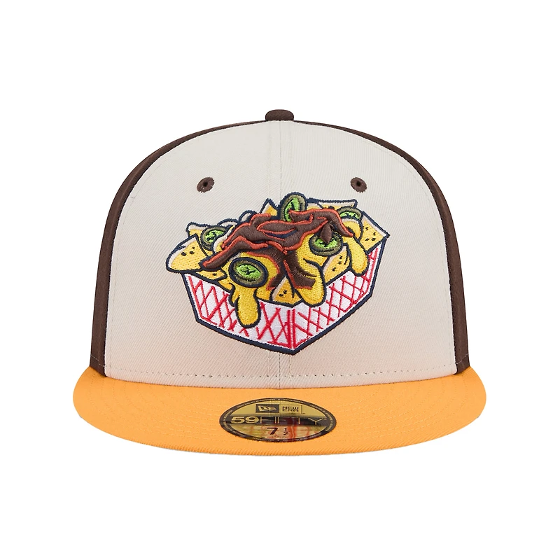Men's New Era Brown Memphis Redbirds Theme Nights 59FIFTY Fitted Hat