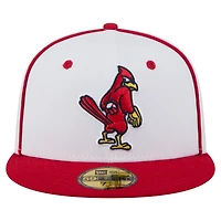 Casquette ajustée 59FIFTY pour homme New Era blanche/rouge Memphis Redbirds Authentic Collection