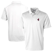 Men's Cutter & Buck White Memphis Redbirds Prospect Textured Stretch Polo