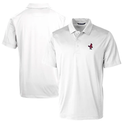 Men's Cutter & Buck White Memphis Redbirds Prospect Textured Stretch Polo