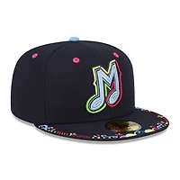 Casquette ajustée New Era 59FIFTY jaune/bleu clair Memphis Redbirds 2026 Copa De La Diversion pour homme