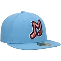 Casquette ajustée 59FIFTY Team Alternate Authentic Collection Memphis Redbirds New Era bleu clair pour homme