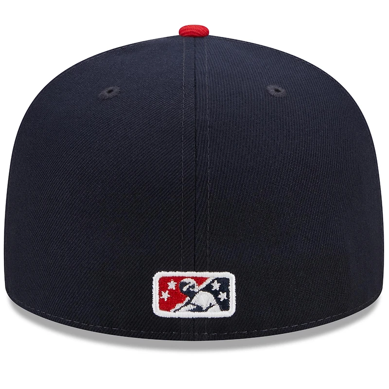 Men's New Era Navy/Red Memphis Redbirds Marvel x Minor League 59FIFTY Fitted Hat