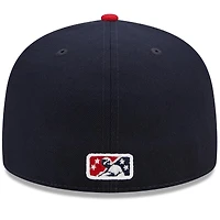 Men's New Era Navy/Red Memphis Redbirds Marvel x Minor League 59FIFTY Fitted Hat