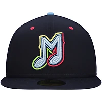 Men's New Era Navy Música De Memphis Copa La Diversion 59FIFTY Fitted Hat