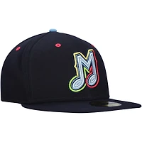 Men's New Era Navy Música De Memphis Copa La Diversion 59FIFTY Fitted Hat