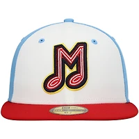 Men's New Era White Memphis Redbirds Authentic Collection Team Alternate 59FIFTY Fitted Hat