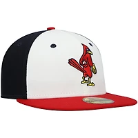 Men's New Era White Memphis Redbirds Authentic Collection Team Alternate 59FIFTY Fitted Hat