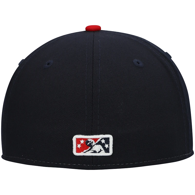 Men's New Era White Memphis Redbirds Authentic Collection Team Alternate 59FIFTY Fitted Hat