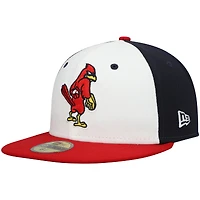 Men's New Era White Memphis Redbirds Authentic Collection Team Alternate 59FIFTY Fitted Hat