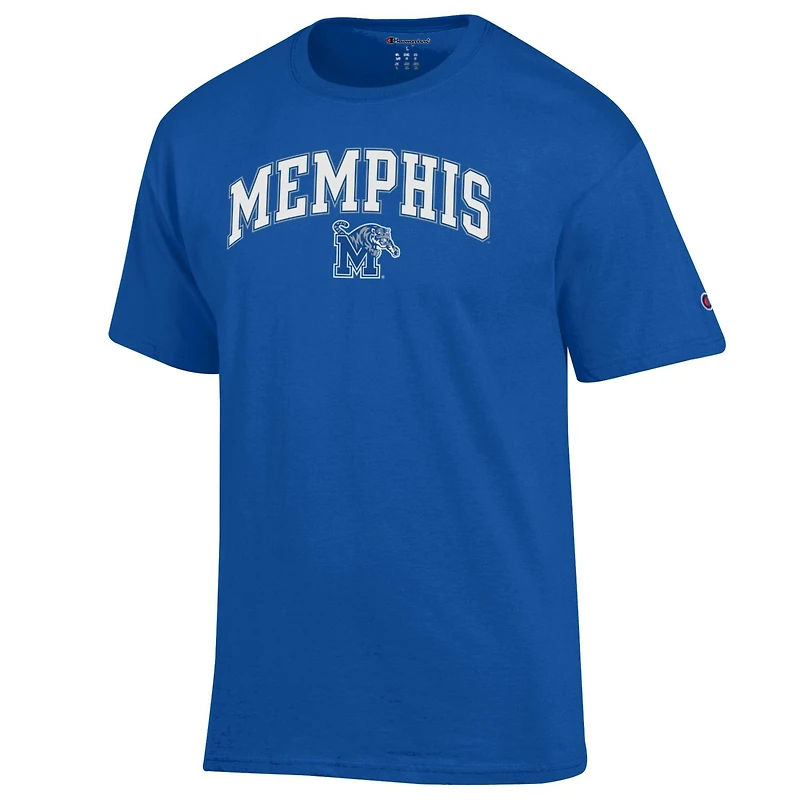 Men's Champion Royal Memphis Tigers Arch Over Logo T-Shirt