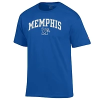 Men's Champion  Royal Memphis Tigers Arch Over Logo T-Shirt