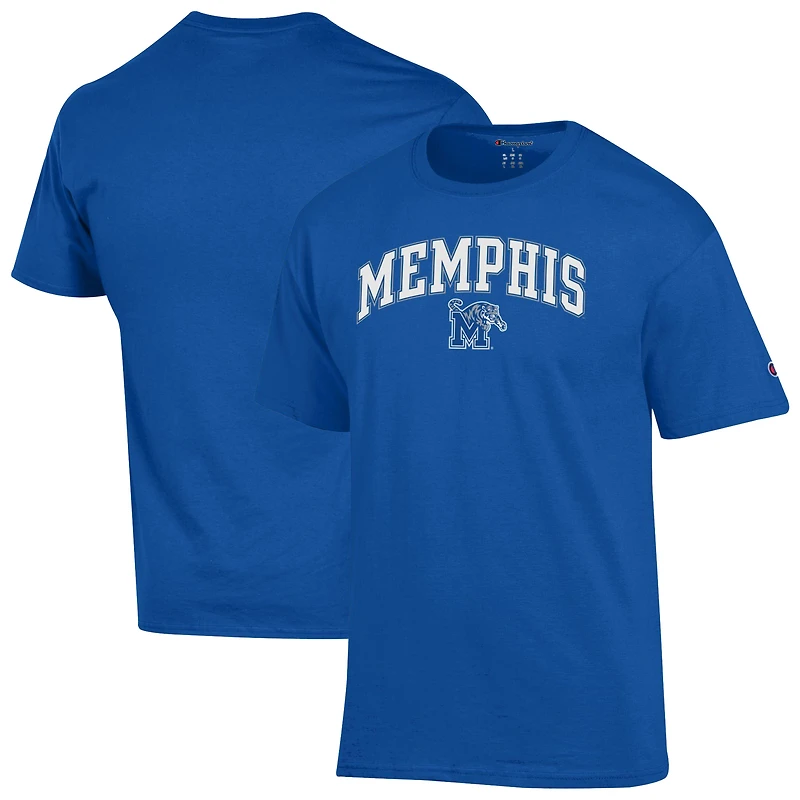 Men's Champion Royal Memphis Tigers Arch Over Logo T-Shirt