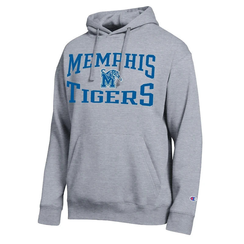 Sweat à capuche Champion gris chiné pour homme