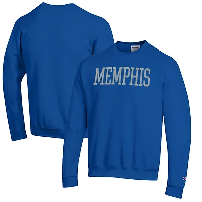 Sweat-shirt ras du cou Eco Powerblend Champion Royal Memphis Tigers pour homme