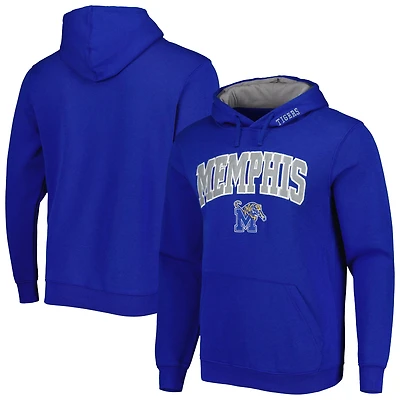 Men's Colosseum Royal Memphis Tigers Team Arch & Logo Pullover Hoodie