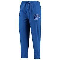 Concepts Sport Royal/Heathered Charcoal Memphis Tigers Meter T-shirt à manches longues et pantalon Ensemble de nuit