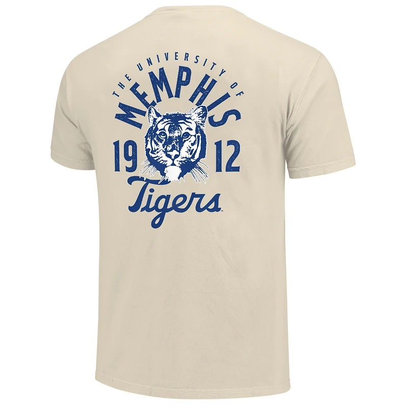 T-shirt crème pour homme avec logo mascotte des Memphis Tigers