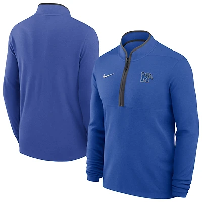 Pull de basketball Nike Royal Memphis Tigers Victory Dri-FIT à demi-zip pour homme