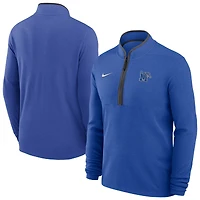 Pull de basketball Nike Royal Memphis Tigers Victory Dri-FIT à demi-zip pour homme